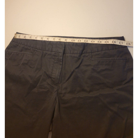 Talbots Signature Black Mid Rise Career Casual Cropped Pants Women's Size 14 - Picture 3 of 10